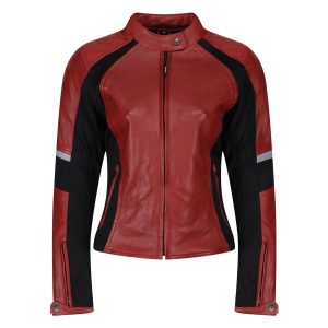 MotoGirl | Fiona Leather Jacket - Red