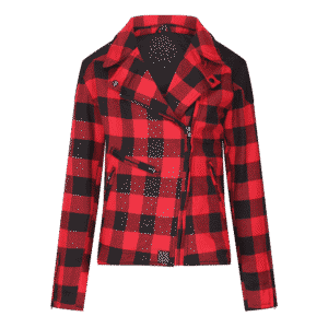 MotoGirl | Jessie Flannel Jacket - Red