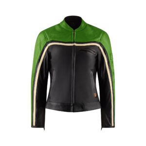 MotoGirl | Hayley Leather Jacket - Green