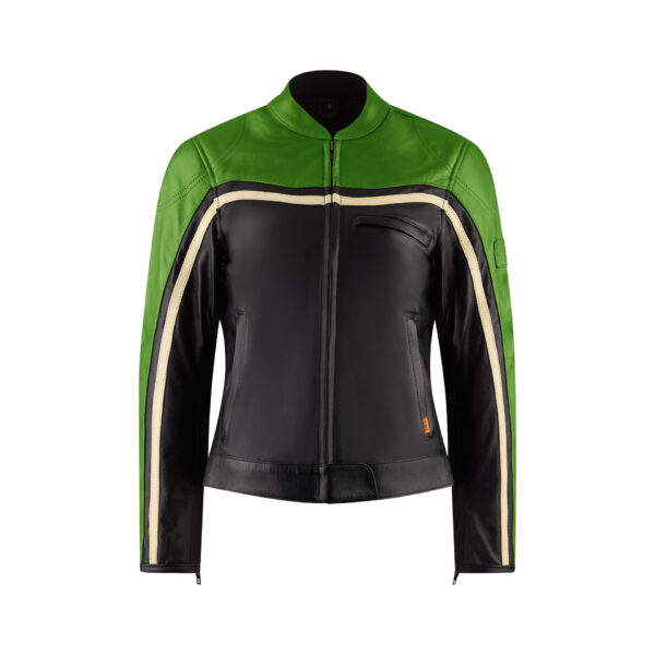 MotoGirl | Hayley Leather Jacket - Green