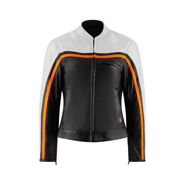 MotoGirl | Hayley Leather Jacket - White